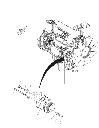 300901-00207 DX140W DX210W Excavator Alternator 300901-00033 DX420LC Alternator 0