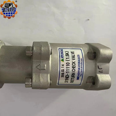 Original 31ND-11110 Hyundai válvula de verificação Assy para escavadeira R500/520